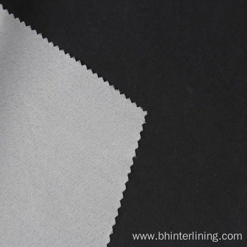 Dry cleanable twill weave woven lining and interlining